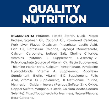 Hill's Prescription Diet d/d Skin/Food Sensitivities Potato & Duck Formula Dry Dog Food, Veterinary Diet, 8 lb. Bag