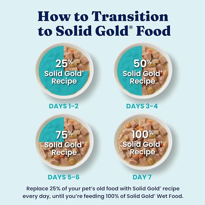 Solid Gold Wet Dog Food for Small Dogs - Grain Free Small Dog Food Wet Recipe w/Chicken, Superfoods & Vitamins for Gut Health & Immune Support - for Puppies, Adult & Senior Breeds - 12ct 3.5oz Cups