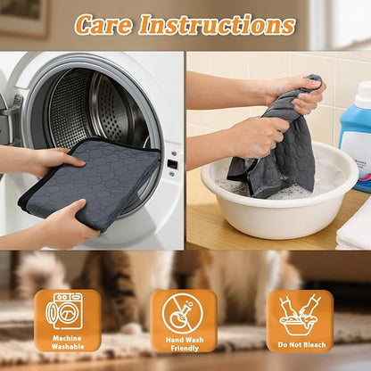 Washable & Reusable Pee Pads for Dogs, 2 Pack, 40 x 40 Inch | Super Absorbent, Waterproof TPU, Machine Washable & Reusable, Non-Slip Bottom, Floor Protection