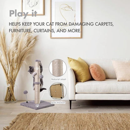 MECOOL Cat Scratching Post Premium Basics Kitten. Everyday comfort that fits naturally into your space.