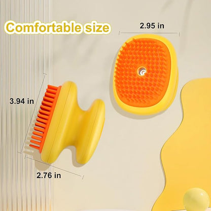 Cat Steam Brush, 3 in 1 Cat and Dog Grooming Brush for Shedding, Pet Hair Cleaning, Silicone Massage, Anti-Static Pet Spray Hair Removal Comb