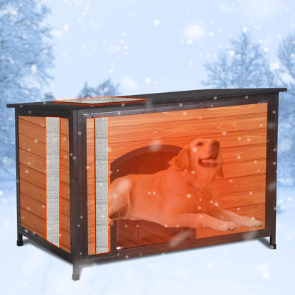 Dog House Outdoor Insulated 43.3" L Large Dog Kennel. A thoughtful pick for calmer daily routines.
