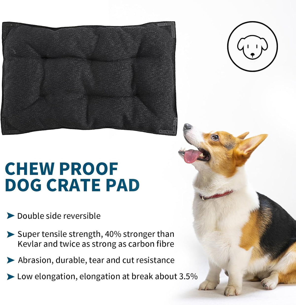 BALAPET Chew Proof Dog Bed with Metal Rivet Corner for. Sized and styled for real homes, not just a listing photo.