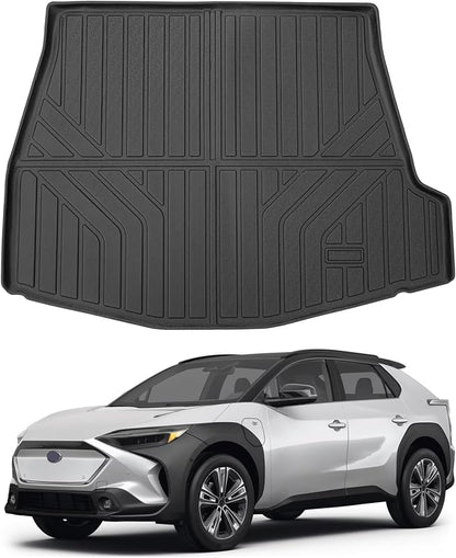 Powerty Cargo Mat Compatible for Toyota bZ4X & Subaru Solterra 2023 2024 2025 2026 Accessories All Weather Cargo Liner TPE Rear Trunk Mat