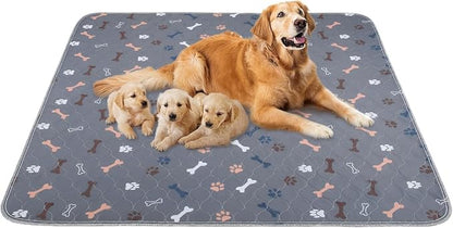 Washable Pee Pad for Dogs, 2 Pack Large Reusable Puppy Pads, 36"x48" | Super Absorbent, Waterproof & Leakproof, Non-Slip Bottom, Machine Washable, For Floors, Beds, Couches, Crates, Carpets, Cars