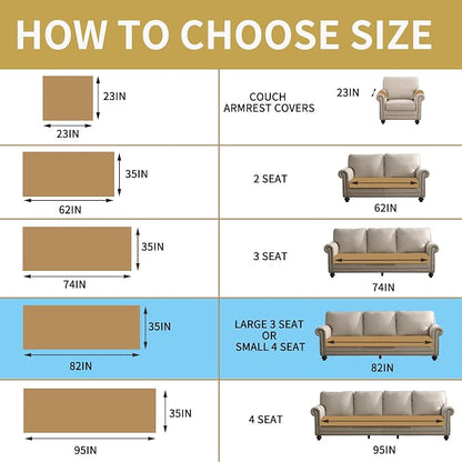 HAOMAIJIA Waterproof Couch Cover for Dogs Washable,Faux Fur Pet Couch Covers for Sofa,Soft Dog Bed Cover Non-Slip Couch Covers for 3 Cushion Couch Sofa Pet Friendly (Off White, 35" x 82")