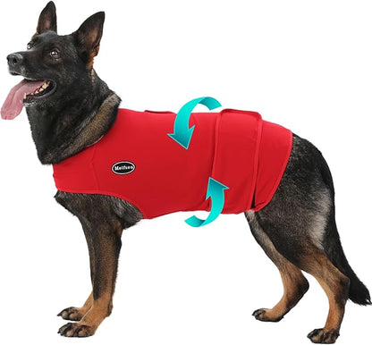 Dog Anxiety Vest, Skin-Friendly Thunder Jacket for Dogs, Dog Calming Shirt for Thunder, Fireworks, Vet Visits and Separation - Keep Pet Calm Without Medicine, Fit for Small Medium Large Dogs