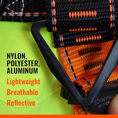 Razorback Elite MAXX - Safety Harness and Fall Protection Kit with Sewn in Lumbar Support Belt and Built-in Rescue Handles for Fall Arrest, OSHA & ANSI Compliant (XXLarge)