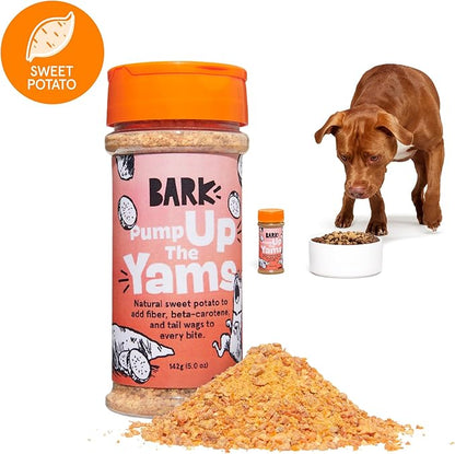 Barkbox - Pump Up The Yams - Dry Dog Food Topper with Superfood Sweet Potato, Single Ingredient - Meal Flavor Enhancer for Large & Small Breeds - 5oz