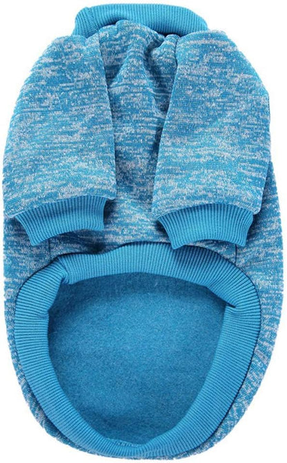 Jecikelon Dog Clothes Dogs Sweater Soft Puppies Clothing Winter Puppy Sweaters Warm Outfit for Dogs Small XXS XS Cat Apparel (Light Blue, M)