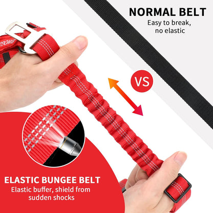 BWOGUE Pet Dog Cat Seat Belt Reflective Car Dog Headrest Restraint Leash Elastic Buffer Bungee Adjustable Tangle-Free Safety Leads Vehicle Seatbelt Harness for Small, Medium and Large Dogs (1 Pack)