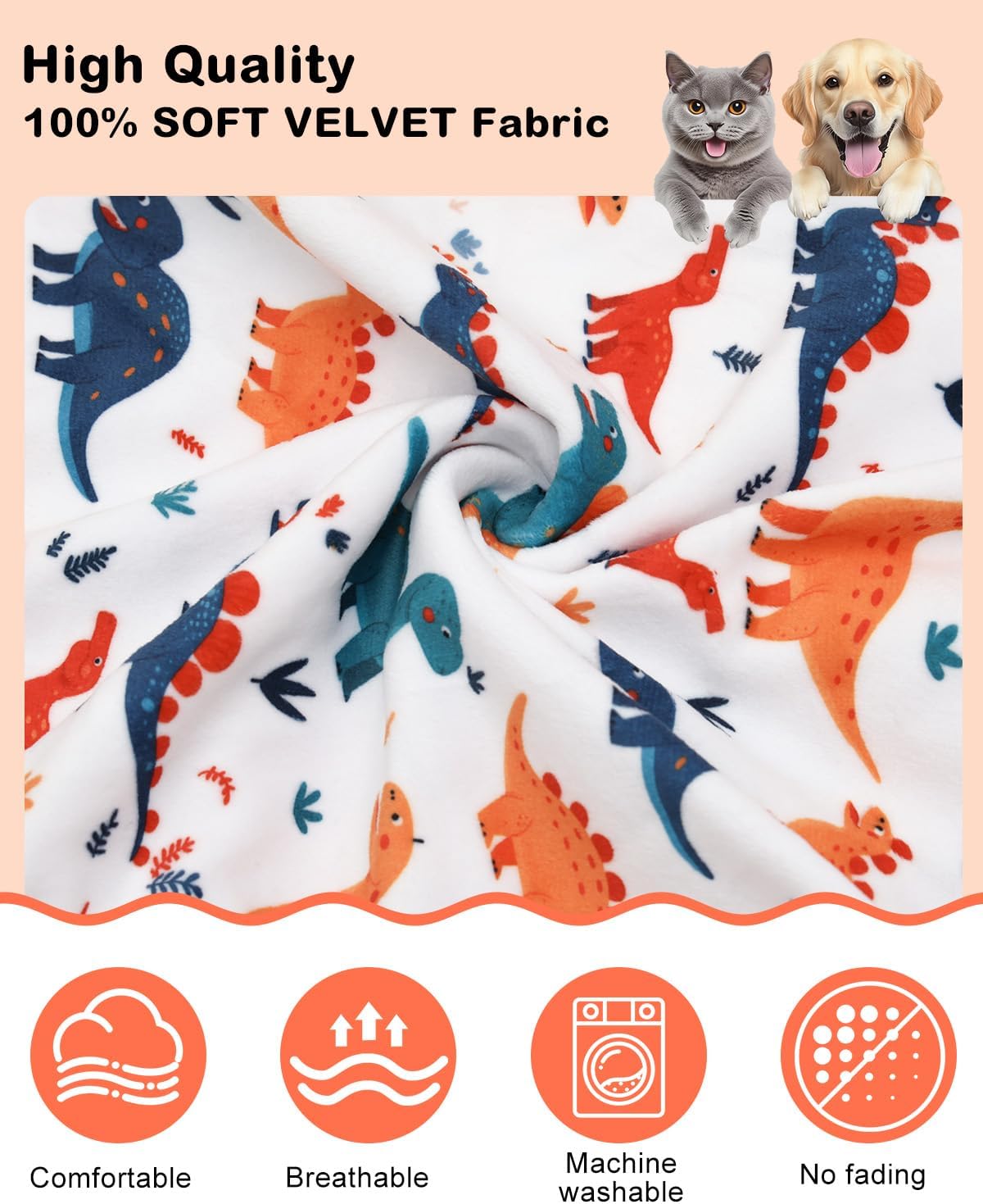 CuteBone Dinosaur Costume Dog Pajamas, Stretchy Spandex Crystal Velvet Sleepwear Coat for Small Dogs, Soft & Warm Pet Outfit Clothes for Cold Weather, Cozy Pullover Design COSP02-4XL