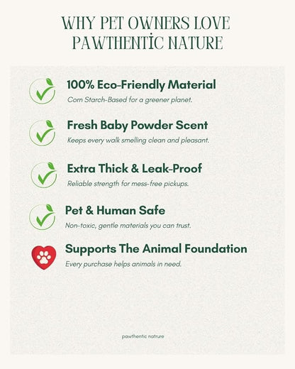 Compostable Dog Poop Bags – 270 Count Value Pack, Extra-Thick 18 Micron, Leak-Proof & Plant-Based, Light Scent, Biodegradable & Eco-Friendly for Dogs & Cats – USA Owned