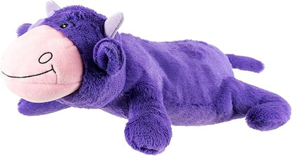 Hero Giant Chuckles Plush Dog Toy - Dog Squeaky Toys - Durable Toy with Grunt Squeaker, XL, Cow