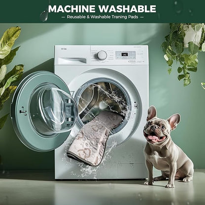 FXW Washable Pee Pads for Dogs, Super Absorbent, 18" x 29", 2 Packs | Machine washable, Non-slip backing