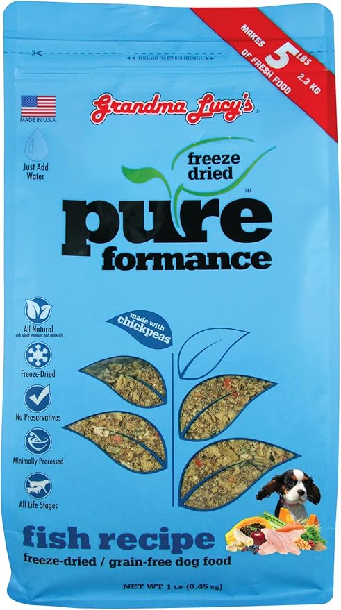 Grandma Lucy's Pureformance Fish Dog Food - 1lb