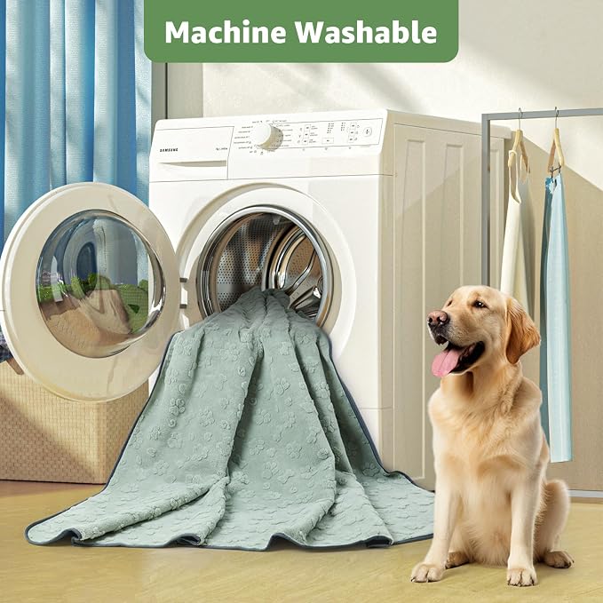 LOOBANI Washable Pee Pads for Dogs,2 Pack Reusable Puppy Pads 31"x36" | Super Absorbent, Waterproof, Leakproof, Non Slip, Soft, For Whelping, Potty Training, Crates, Floors, Beds, Couches, Travel