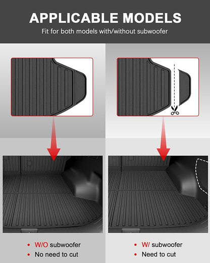 Floor Mats for 2023-2025 2026 Kia Sportage Gas Cargo Mat with Backrest Mat - All Weather Floor Liners Cargo Liner with Seat Back Protector Full Set for Sportage Accessories (Not for Hybrid)