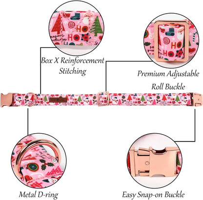 Lionet Paws Christmas Dog Collar with Sailor Bow. Everyday comfort that fits naturally into your space.
