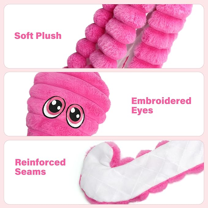 Prime Pets Dog Toys for Large Dogs, 27” Extra Large Plush Octopus Dog Toy, Squeaky Dog Toys, Tug of War Pet Toy for Small Medium Large Dogs, Rose Red