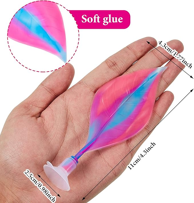 WILLBOND 2 Pcs Pink Silicone Betta Fish Bed Leaf Hammock Betta Fish Tank Accessories Decorations for Aquarium Ornaments, Practical Resting Spot, Comfortable and Safe