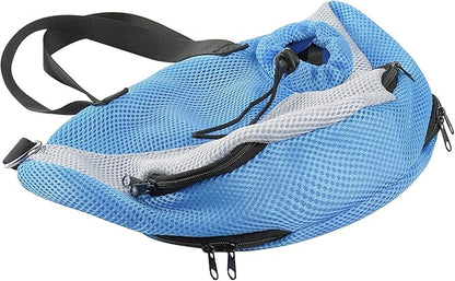 Adjustable Cat Bathing Bag Anti-Bite & Anti-Scratch Bath Washing Mesh Grooming Bag Shoulder Pet Carrier Hands-Free Bag for Small Cats