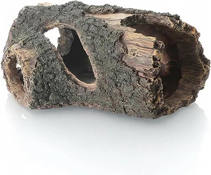 Aquarium Decorations Resin Hollow Tree Trunk Ornament Bettas House Cave Wood House Decor for Fish Tank, Large