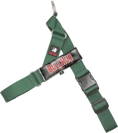 Adjustable Dog Harness– No Pull, No Choke – for English Bulldogs, French Bulldogs, Pugs & Broad-Chested Breeds – Easy, Safe Walks (Hunter Green, Small)
