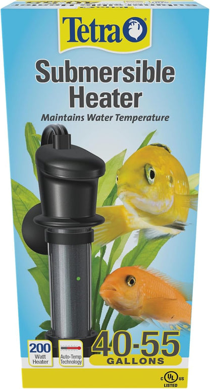 Tetra Submersible Heater With Electronic Thermostat, 200-Watt