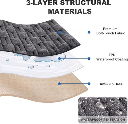 FUANGUI Waterproof Couch Cover for Dogs, Washable Pet Couch Covers for Sofa | Soft Cat Dog Bed Cover Non-Slip Couch Covers for 3 or Small 4 Seat Cushion Couch Sofa Pet Friendly