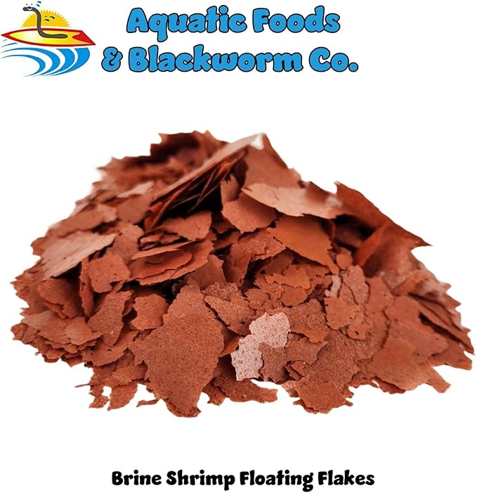 Aquatic Foods Inc. Brine Shrimp Flakes for Freshwater Cichlids, Angels, Tetras, Guppies, Marine Tangs, Butterflies, Angelfish, Anthias, Clown Fish. WL…5-lbs Poly Bag