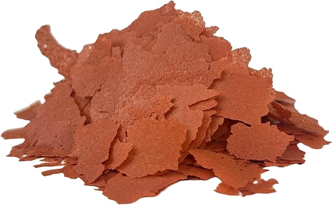 Aquatic Foods Inc. Beef Heart Flakes, High Protein Beef Heart Flakes for Discus, Cichlids, Tetras, Guppies, Live Bearers, All Community Tropical Fish - Premium Beef Heart AF Flakes - 2-lbs