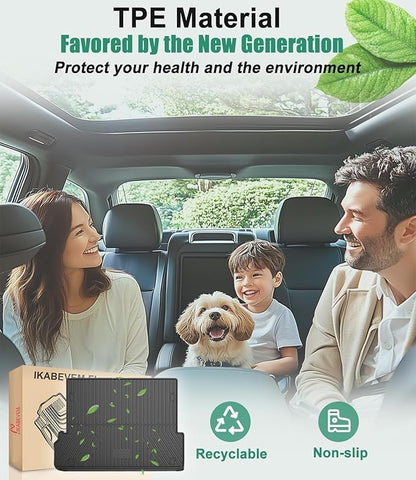 IKABEVEM Cargo Liner Fit for Lexus GX460 2010-2023 - Custom Fit Truck Mats for Lexus GX460 2010-2023 All Weather TPE Guard Trunk Liner