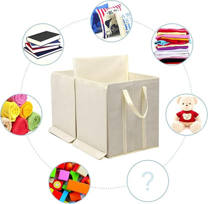Toy Box Chest, Collapsible Sturdy Storage Bins with Lids, Extra Large Kids Toy Storage Organizer Boxes Bins Baskets for Kids, Boys, Girls, Nursery Room, Playroom, Closet (Pink)