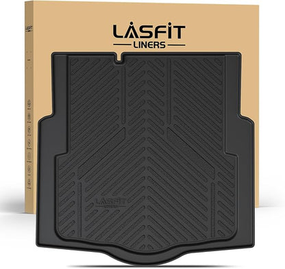 LASFIT Trunk Mat for Chevrolet Chevy Cruze 2016-2019 (Not for 2016 Cruze Limited), Only Fit Cargo with Spare Tire, All Weather TPE Custom Fit Cargo Mat Trunk Liner (Fit Sedan, Not for Hatchback)
