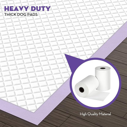 CROCI XXL Puppy Pads with Adhesive Tabs Lavender Scented 36x36in 30Ct | Super Absorbent Dog Pads Holds Up to 11 Cups of Urine, 6-Layers, Quick-Dry Surface, Leak-Proof, Disposable