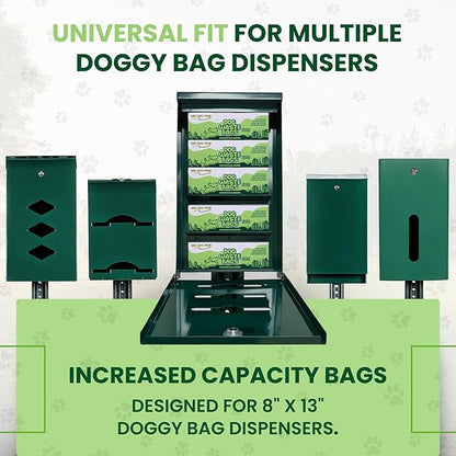 Dog Waste Bags 4000 Count - Doggie Poop Bags Rolls Replacements for HOA & Park Dispensers - Thick, Plastic, Leakproof and Tear Resistant