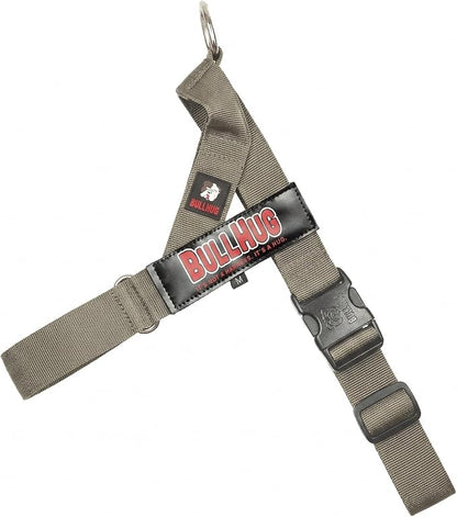 Adjustable Dog Harness– No Pull, No Choke – for English Bulldogs, French Bulldogs, Pugs & Broad-Chested Breeds – Easy, Safe Walks (Taupe, XL)