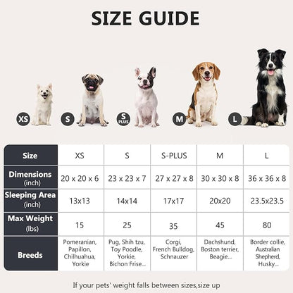 MIXJOY Orthopedic Dog Bed Comfortable Donut Cuddler Round Pet Beds Ultra Soft Washable Dog and Cat Cushion (20''/23''/27''/30'') (27'', Brown)