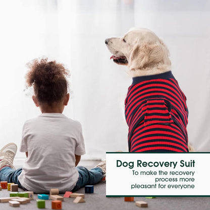 Kuoser Recovery Suit for Dogs Cats After Surgery, Professional Pet Recovery Shirt Dog Abdominal Wounds Bandages, Substitute E-Collar & Cone,Prevent Licking Dog Onesies Pet Surgery Recovery Suit