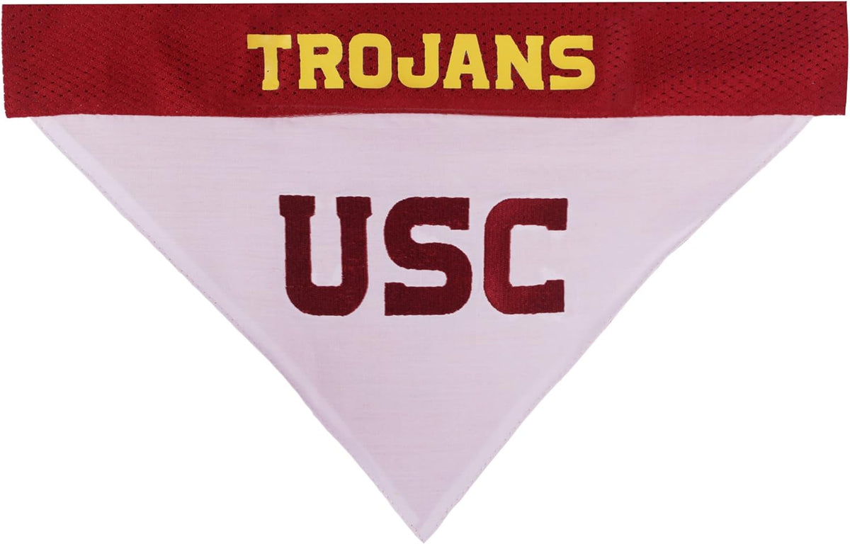 Pets First Collegiate Pet Accessories, Reversible Bandana, USC Trojans Size XX-Large
