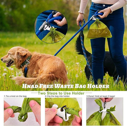 Dog Waste Bag Dispenser Pet Poop Bags Holder for Doggie Waste Bags Dispensers Soft Fabric Zipper Small Doggy Puppy Pouch for Leash Accessory Attachment with Carrier,2PC Pink