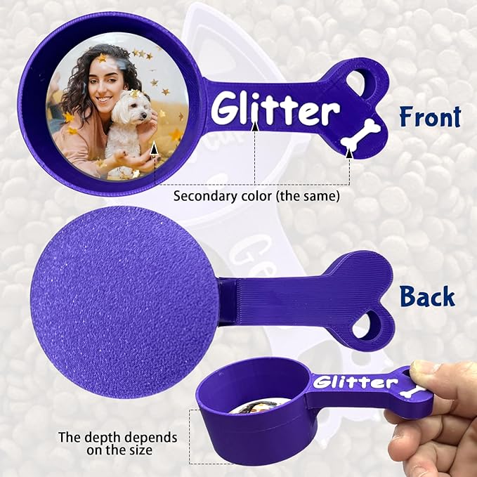 ubjva Personalized Dog Food Scoop Custom Cat Food Measuring Cup with Name Pet Accessories Gifts for Pet Lover