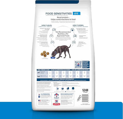 Hill's Prescription Diet d/d Food Sensitivities Potato & Venison Formula Dry Dog Food, Veterinary Diet, 8 lb. Bag