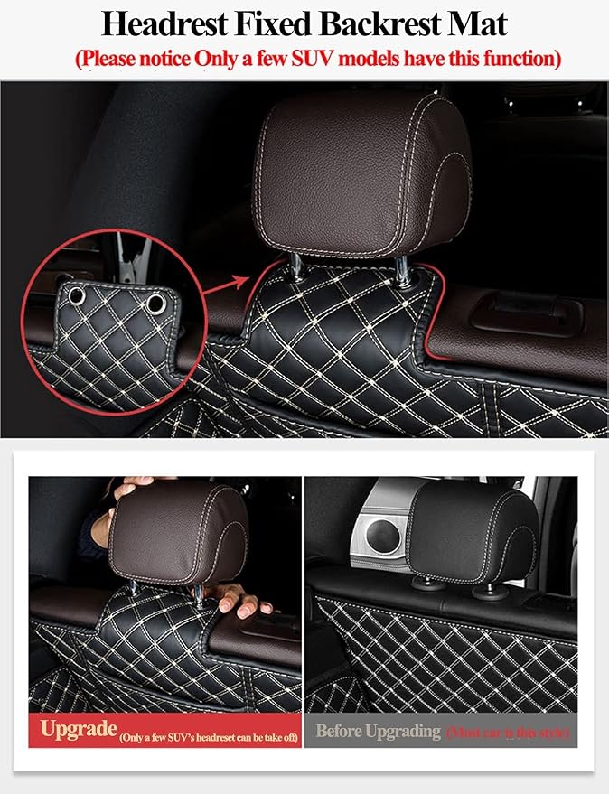 Trunk Liner Car Cargo Mats Custom for 95% Car Models Car Trunk Mats All Weather Full Coverage Protective Cargo Liner Trunk Blanket Kits -Coffee