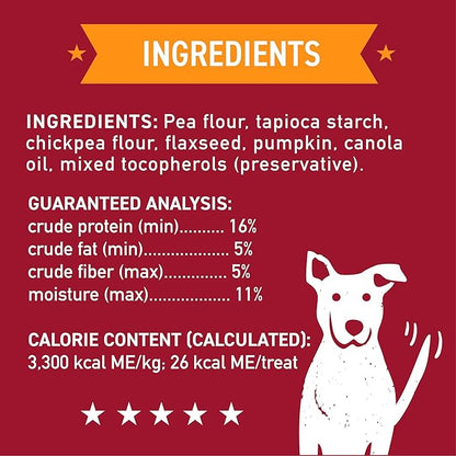 Cloud Star Wag More Bark Less Crunchy Grain Free Dog Treats, Pumpkin, 2.5 lbs. Bag
