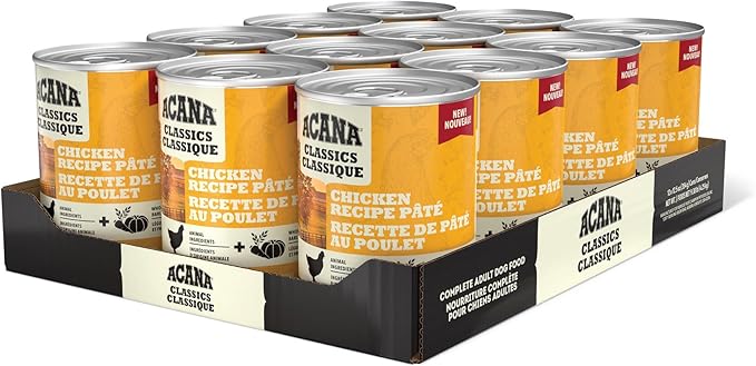 ACANA Classics Pate Wet Dog Food Chicken Recipe 12.5oz Cans (12 Count)