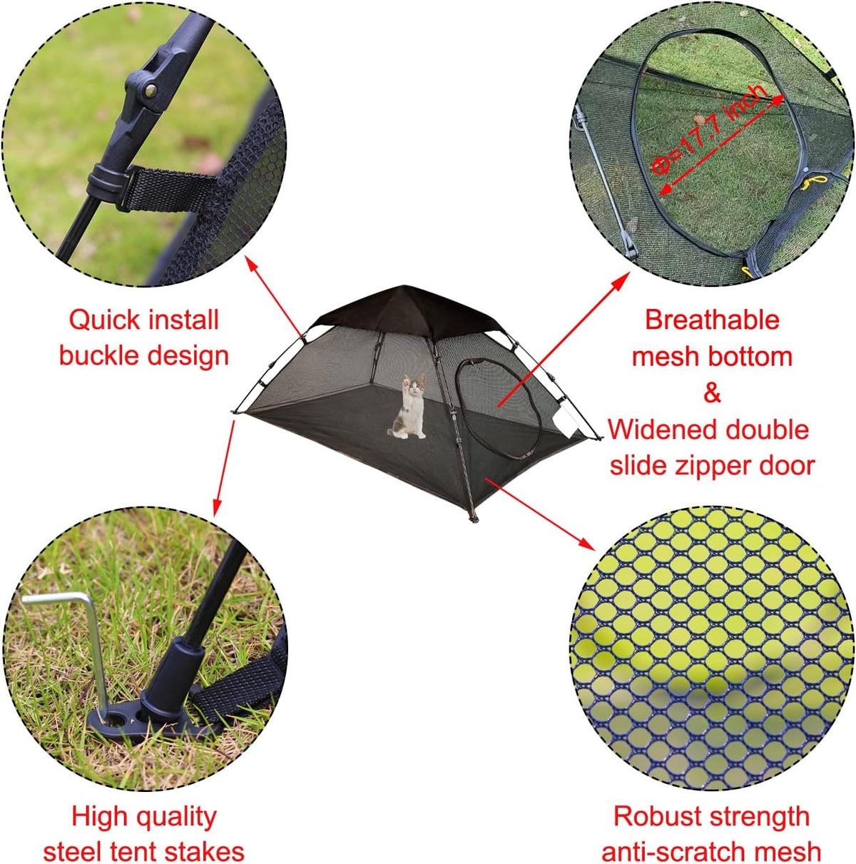 AICHIFAN Mini Cat Tent for Outside Playpen Pop Up. Sized and styled for real homes, not just a listing photo.
