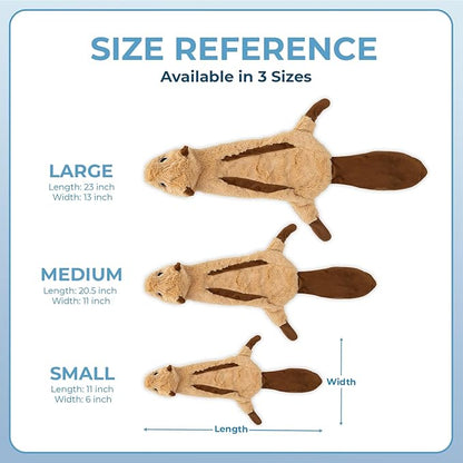 Best Pet Supplies Squeaky Dog Toys with Soft Durable Fabric for Small, Medium and Large Pets Interactive Toy for Indoor Play, Supports Active Biting and Play - 4 Figures, Small