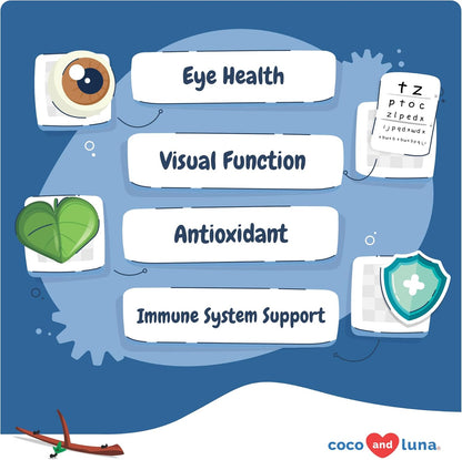 Eye Support for Dogs - 90 Soft Chews - Dog Supplements for Vision, Eye Vitamins for Dogs, with Cod Liver Oil Antioxidant, Dog Omega Supplement, Omega 3 EPA and DHA Fatty Acids.